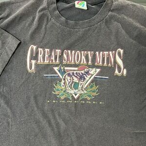 Vintage Great Smokey Mountains‎ Tennessee Graphic Tshirt Size XL Single Stitch